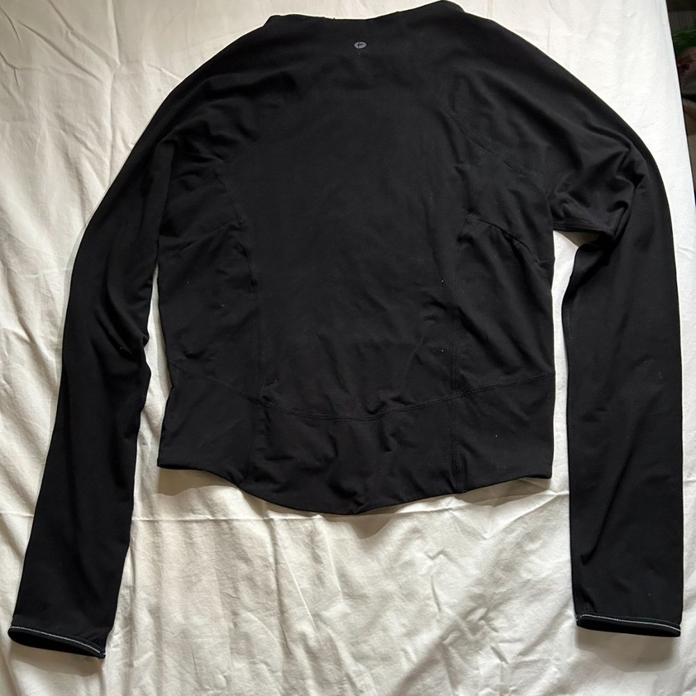 NWOT Medium Black Workout Long Sleeve Shirt - Picture 5 of 5